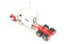 Load image into Gallery viewer, HO Brass CON CMC - Classic Mint Collectibles #14038b Peterbilt 379 3-Axle Tractor, FP White w/Red Fenders & Frame SERIAL NUMBER 1!