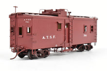 Load image into Gallery viewer, HO Brass Key Imports ATSF - Santa Fe Open Air Seats "Hollywood" Caboose Custom Painted No. 761