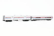 Load image into Gallery viewer, N Kato 106-6292 Amtrak Amfleet Phase III 2-Car Set B Baggage No. 1221 and Cafe No. 28015