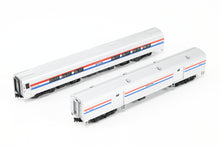 Load image into Gallery viewer, N Kato 106-6292 Amtrak Amfleet Phase III 2-Car Set B Baggage No. 1221 and Cafe No. 28015