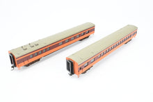Load image into Gallery viewer, HO Brass NPP - Nickel Plate Products MILW - Milwaukee Road Hiawatha 2-Car Set Dining Car and Parlor Car Custom Painted /Upgraded Walthers Trucks