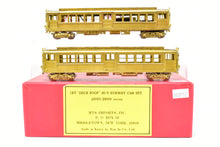 Load image into Gallery viewer, HO Brass MTS Imports IRT (Interboro Rapid Transit) "Deck Roof" Hi-V Subway 2 Car Set (Powered and Trailer)