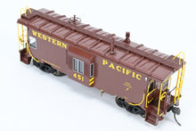 Load image into Gallery viewer, HO Brass CON OMI - Overland Models, Inc. WP - Western Pacific Steel Bay Window Caboose w/ Roof Walk Factory Painted No. 451