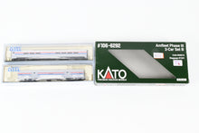 Load image into Gallery viewer, N Kato 106-6292 Amtrak Amfleet Phase III 2-Car Set B Baggage No. 1221 and Cafe No. 28015