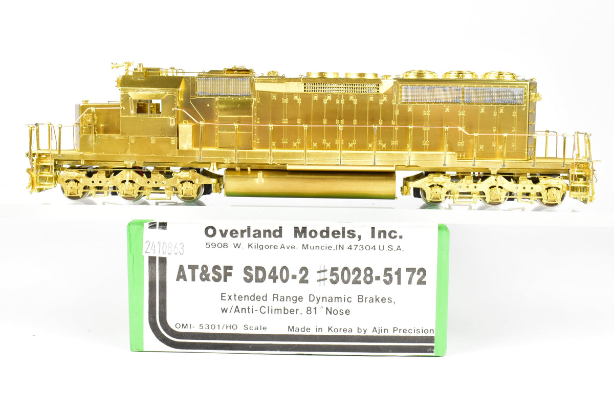 HO Brass Overland Models, Inc. ATSF - Santa Fe EMD SD40-2 W/81