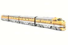 Load image into Gallery viewer, HO Brass Oriental Limited D&RGW - Denver & Rio Grande Western EMD F7 A/B/B/A Phase II Set 1500 HP Each Factory Painted "5 Stripe" Scheme