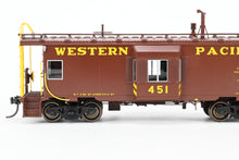 Load image into Gallery viewer, HO Brass CON OMI - Overland Models, Inc. WP - Western Pacific Steel Bay Window Caboose w/ Roof Walk Factory Painted No. 451