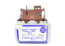 Load image into Gallery viewer, HOn3 Brass Custom Brass - C&S - Colorado & Southern 2-Axle Caboose #1003 Custom Painted