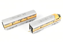 Load image into Gallery viewer, HO Brass Oriental Limited D&RGW - Denver & Rio Grande Western EMD F7 A/B/B/A Phase II Set 1500 HP Each Factory Painted "5 Stripe" Scheme