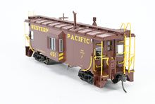 Load image into Gallery viewer, HO Brass CON OMI - Overland Models, Inc. WP - Western Pacific Steel Bay Window Caboose w/ Roof Walk Factory Painted No. 451