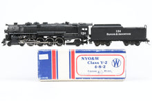 Load image into Gallery viewer, HO Brass NJ Custom Brass NYO&W - New York Ontario & Western Y-2 Class 4-8-2 Custom Painted as BAR - Bangor & Aroostock No. 124