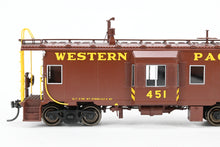 Load image into Gallery viewer, HO Brass CON OMI - Overland Models, Inc. WP - Western Pacific Steel Bay Window Caboose w/ Roof Walk Factory Painted No. 451