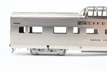Load image into Gallery viewer, HO Brass Oriental Limited CB&Q/D&RGW/WP California Zephyr Dome Dorm Lounge "Silver Club" No. 250 AS-IS