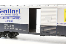 Load image into Gallery viewer, Gauge 1 - 1:32nd Scale Brass PSC - Precision Scale Co. B&O - Baltimore & Ohio 40’ 50-Ton Boxcar Factory Painted No. 466096