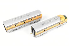 Load image into Gallery viewer, HO Brass Oriental Limited D&RGW - Denver & Rio Grande Western EMD F7 A/B/B/A Phase II Set 1500 HP Each Factory Painted "5 Stripe" Scheme