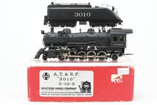 Load image into Gallery viewer, HO Brass Westside Model Co. ATSF - Santa Fe 3010 Series  2-10-2 Custom Painted No. 3010