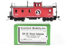 Load image into Gallery viewer, HO Brass OMI - Overland Models, Inc. GN - Great Northern 30' Wood Sided Caboose w/Andrews Truck F/P Lighted #X246