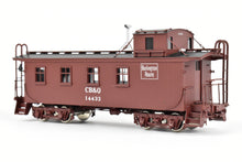 Load image into Gallery viewer, HO Brass CIL - Challenger Imports CB&Q - Burlington Route Wood Waycar 30 ft. Class NE-6 FP No. 14433