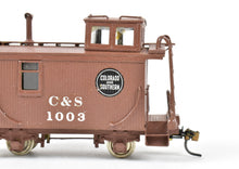 Load image into Gallery viewer, HOn3 Brass NJ Custom Brass C&S - Colorado & Southern 2-Axle Caboose #1003 Custom Painted