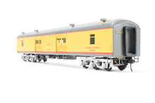 Load image into Gallery viewer, O Brass Sunset Models Third Rail UP - Union Pacific 70’ Harriman Baggage FP Yellow/Gray No. 3030