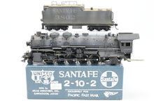 Load image into Gallery viewer, HO Brass PFM - United ATSF - Santa Fe 2-10-2 3800 Class Custom Painted and Heavily Weathered No. 3802