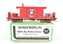 Load image into Gallery viewer, HO Brass OMI - Overland Models, Inc. MP - Missouri Pacific Bay Window Caboose With Small Side Window Painted