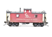 Load image into Gallery viewer, HO Brass OMI - Overland Models, Inc. C&O - Chesapeake & Ohio Steel Caboose #90200-90299 Series CP & Weathered No. 90258