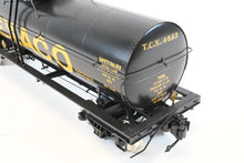Load image into Gallery viewer, Gauge 1 - 1:32nd Scale Brass PSC - Precision Scale Co. Various Roads 10,000 Gallon Tank Car Factory Painted TXC - The Texas Company Texaco No. 4593