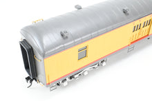 Load image into Gallery viewer, O Brass Sunset Models Third Rail UP - Union Pacific 70’ Harriman Baggage FP Yellow/Gray No. 3030