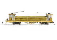 Load image into Gallery viewer, HO Brass Unknown Importer Various Roads Traction Line Pole Car with Load Custom Built