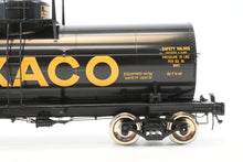 Load image into Gallery viewer, Gauge 1 - 1:32nd Scale Brass PSC - Precision Scale Co. Various Roads 10,000 Gallon Tank Car Factory Painted TXC - The Texas Company Texaco No. 4593
