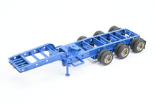 Load image into Gallery viewer, HO Brass CON OMI - Overland Models, Inc. Nelson Miller Transfer 9-axle Heavy Haul Trailer FP Blue RARE 1 of 1 Pilot Model – Never Produced!