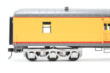 Load image into Gallery viewer, O Brass Sunset Models Third Rail UP - Union Pacific 70’ Harriman Baggage FP Yellow/Gray No. 3030