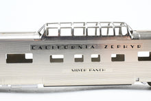 Load image into Gallery viewer, HO Brass Oriental Limited CB&Q/D&RGW/WP California Zephyr Dome Coach "Silver Ranch" No. 4719