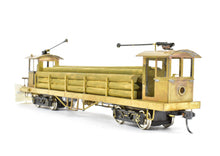 Load image into Gallery viewer, HO Brass Unknown Importer Various Roads Traction Line Pole Car with Load Custom Built