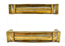 Load image into Gallery viewer, HO Brass U.S. Hobbies Various Roads Bulkhead Beveled Floor Pulpwood Flatcar Lot Of 2