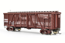 Load image into Gallery viewer, HO Brass CIL - Challenger Imports CB&Q - Burlington Route Class SM-16 36' Stock Car FP No. 59056