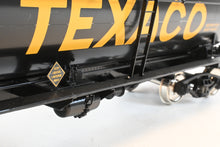 Load image into Gallery viewer, Gauge 1 - 1:32nd Scale Brass PSC - Precision Scale Co. Various Roads 10,000 Gallon Tank Car Factory Painted TXC - The Texas Company Texaco No. 4593