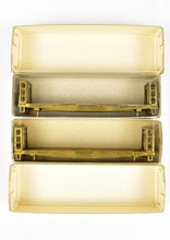 Load image into Gallery viewer, HO Brass U.S. Hobbies Various Roads Bulkhead Beveled Floor Pulpwood Flatcar Lot Of 2