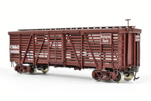 Load image into Gallery viewer, HO Brass CIL - Challenger Imports CB&Q - Burlington Route Class SM-16 36' Stock Car FP No. 59056