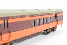 Load image into Gallery viewer, HO Brass NPP - Nickel Plate Products MILW - Milwaukee Road Hiawatha Mail Car & Luxury Coach Set Custom Painted and Un-numbered Upgraded w/Central Valley Trucks