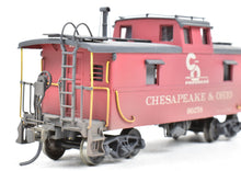 Load image into Gallery viewer, HO Brass OMI - Overland Models, Inc. C&O - Chesapeake & Ohio Steel Caboose #90200-90299 Series CP & Weathered No. 90258