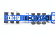Load image into Gallery viewer, HO Brass CON OMI - Overland Models, Inc. Nelson Miller Transfer 9-axle Heavy Haul Trailer FP Blue RARE 1 of 1 Pilot Model – Never Produced!