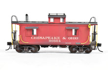 Load image into Gallery viewer, HO Brass OMI - Overland Models, Inc. Meadow River Lumber Company Wood Caboose No. 3 (Ex. C&O) done as Chesapeake & Ohio No. 90664 CP & Weathered