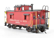 Load image into Gallery viewer, HO Brass OMI - Overland Models, Inc. Meadow River Lumber Company Wood Caboose No. 3 (Ex. C&O) done as Chesapeake & Ohio No. 90664 CP & Weathered