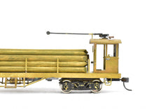 Load image into Gallery viewer, HO Brass Unknown Importer Various Roads Traction Line Pole Car with Load Custom Built