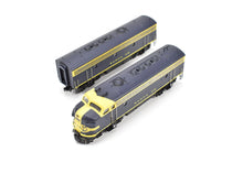 Load image into Gallery viewer, N Brass Key Imports AT&SF - Santa Fe EMD F-7 A/B Set FP Blue and Yellow