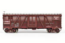 Load image into Gallery viewer, HO Brass CIL - Challenger Imports CB&Q - Burlington Route Class SM-16 36' Stock Car FP No. 59287