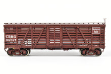 Load image into Gallery viewer, HO Brass CIL - Challenger Imports CB&Q - Burlington Route Class SM-16 36' Stock Car FP No. 59287