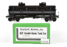 Load image into Gallery viewer, HO Brass OMI - Overland Models, Inc. Various Roads ACF Double Dome 8,000 Gallon Tank Car Painted Black, Unlettered